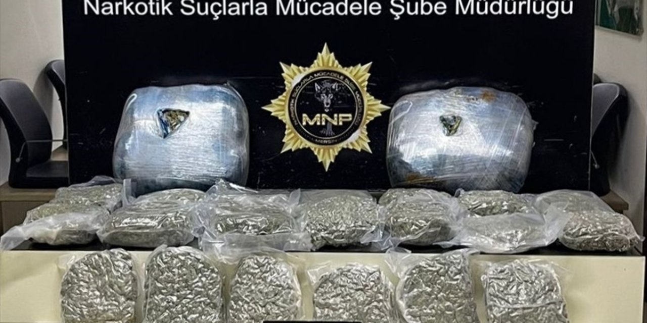 Mersin'de 23 kilo 100 gram esrar ele geçirildi