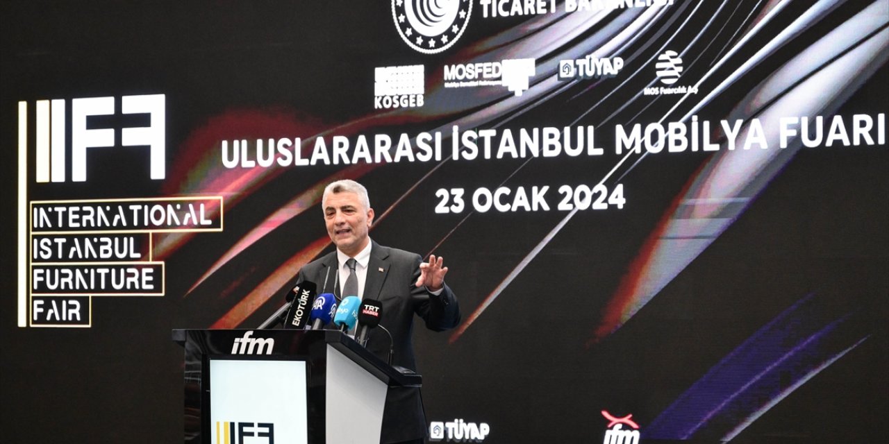 Ticaret Bakanı Bolat, Uluslararası İstanbul Mobilya Fuarı'nın açılışında konuştu: