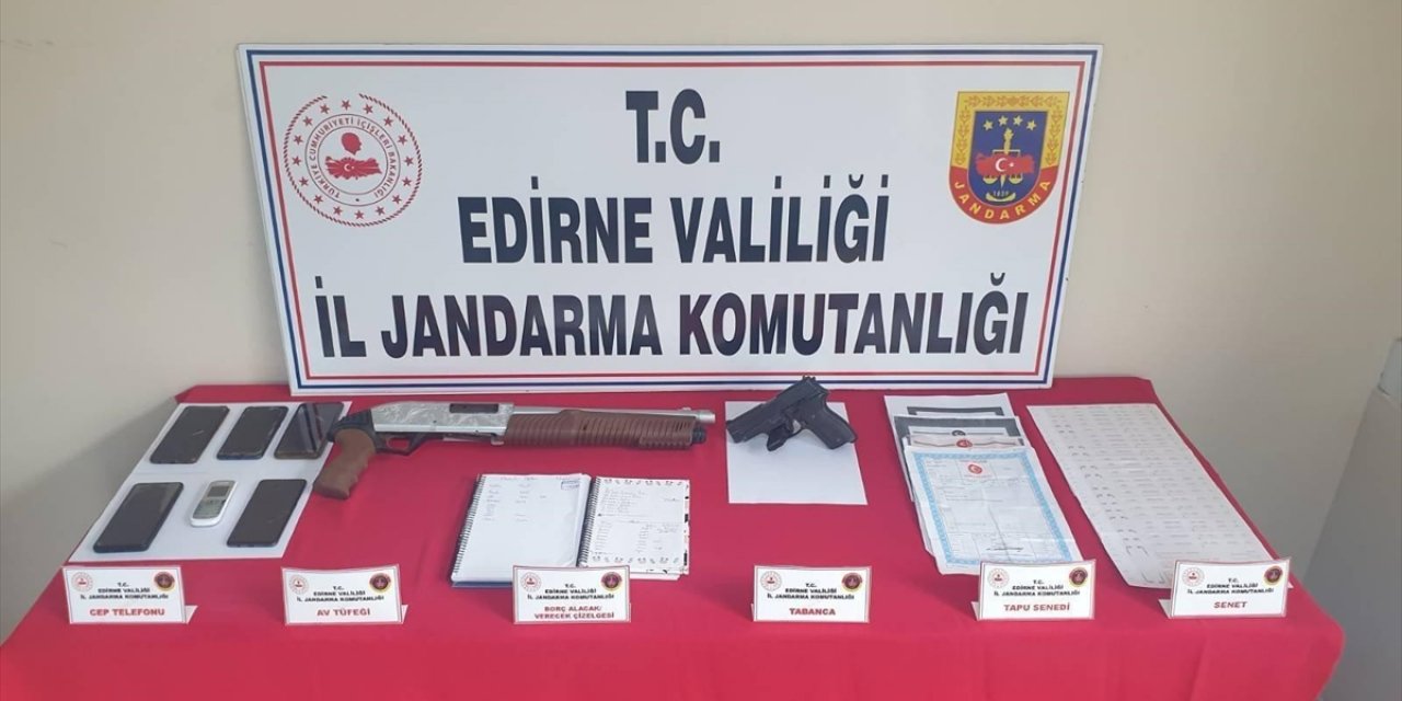 Edirne'de tefecilik operasyonunda 6 şüpheli yakalandı