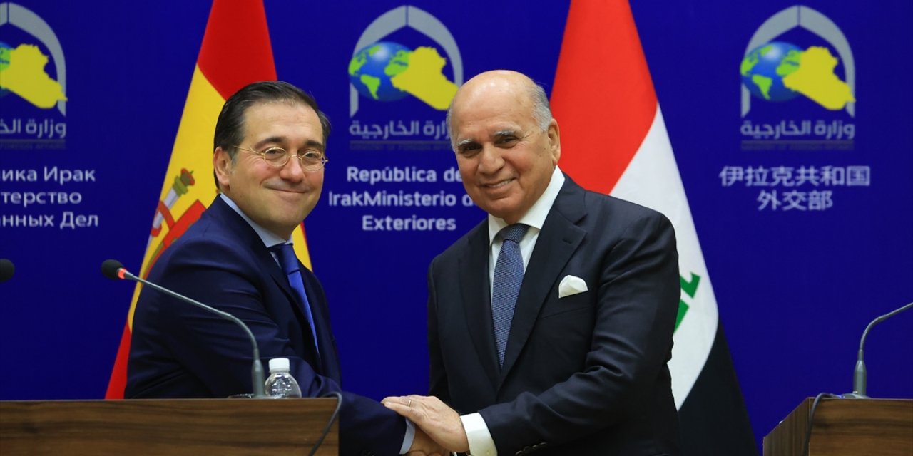 Irak Dışişleri Bakanı Hüseyin, Bağdat'ta İspanyol mevkidaşıyla bir araya geldi