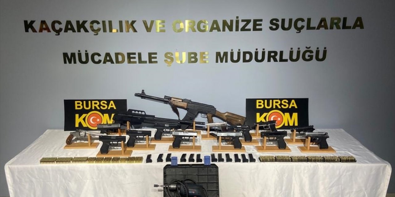 Bursa'da kaçak silah imal eden 2 şüpheli yakalandı