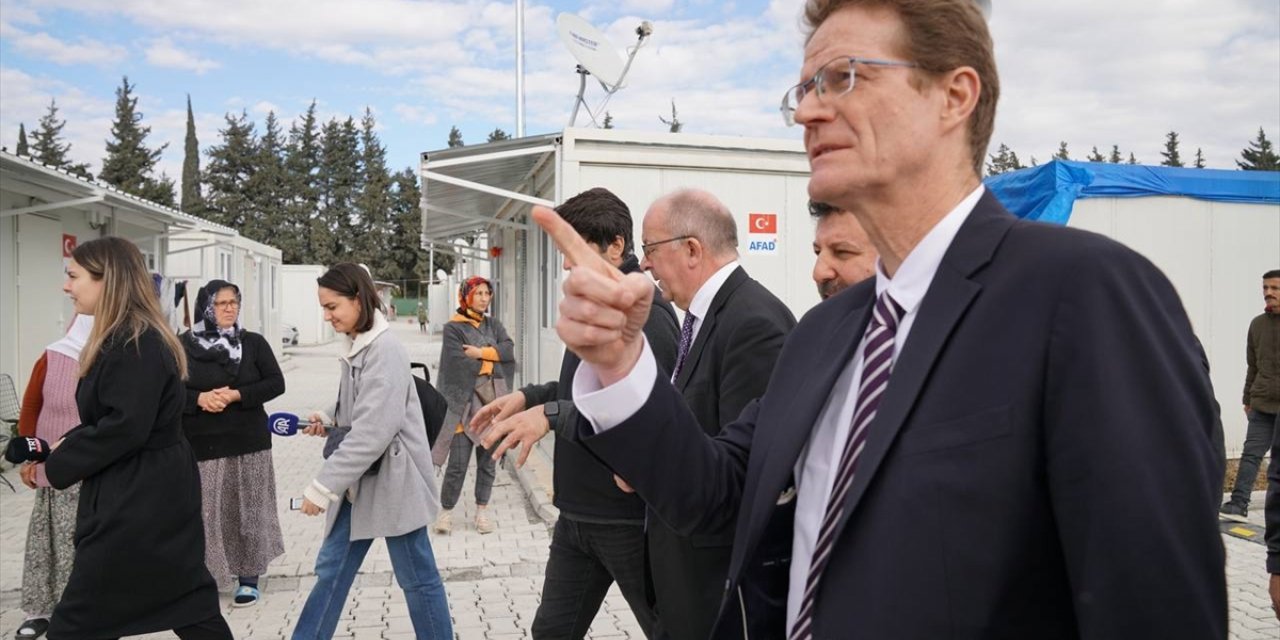 AB Türkiye Delegasyonu Başkanı Büyükelçi Meyer-Landrut, Hatay'da ziyaretlerde bulundu