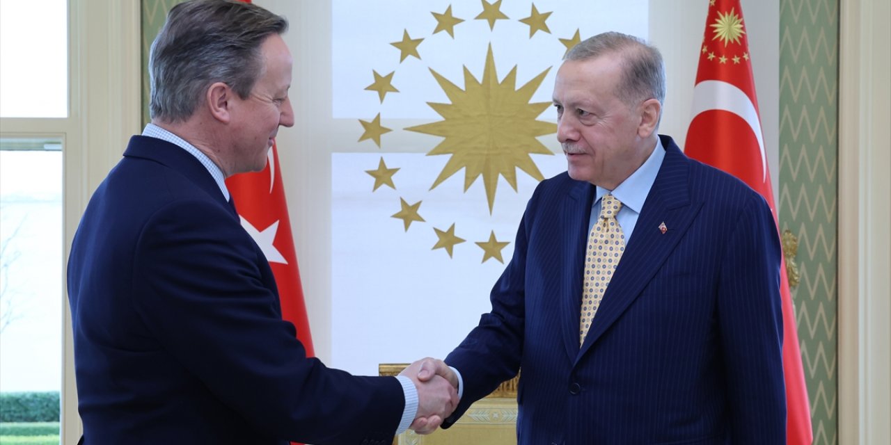 Cumhurbaşkanı Erdoğan, İngiltere Dışişleri Bakanı Cameron'ı kabul etti