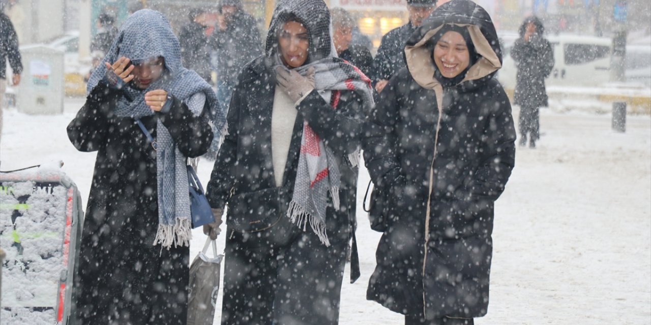 Erzurum, Ağrı ve Kars'ta kar yağışı etkili oluyor