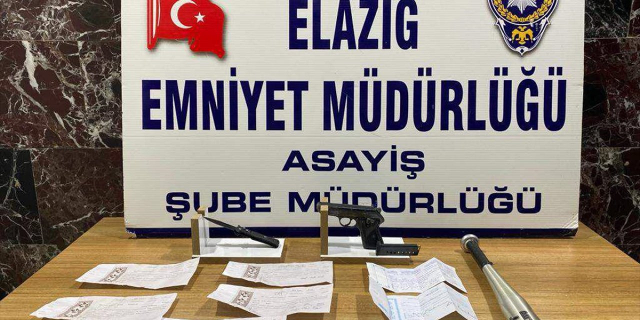 Elazığ'da asayiş operasyonunda yakalanan 3 şüpheli tutuklandı