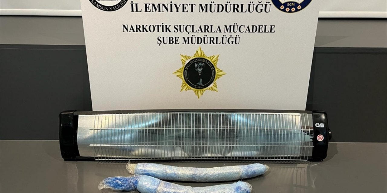 Samsun'da kargoyla gönderilen elektrikli ısıtıcının içinden 1 kilogram uyuşturucu madde çıktı