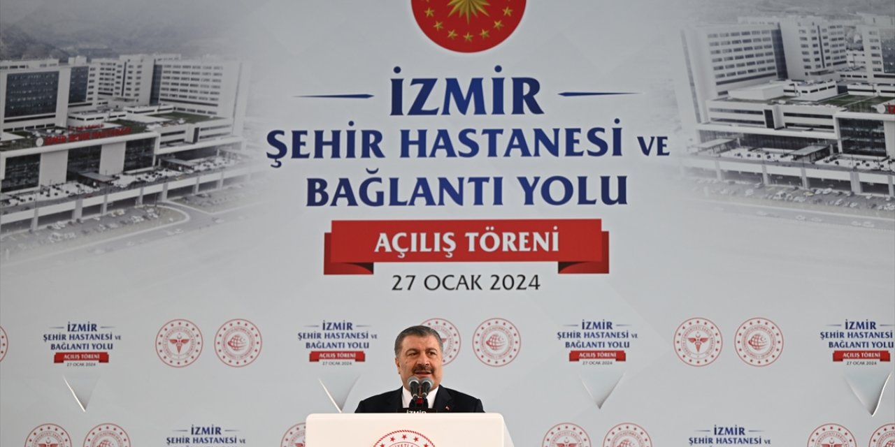 Sağlık Bakanı Fahrettin Koca, İzmir Bayraklı Şehir Hastanesinin açılışında konuştu: