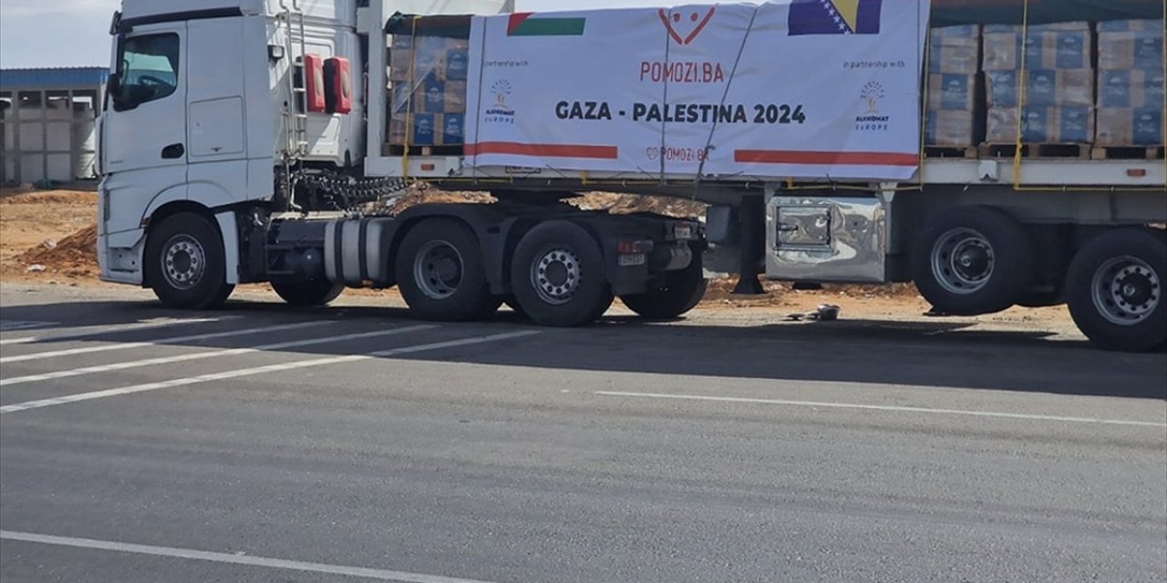 Bosna Hersek'in Gazze'ye yardım tırları Mısır'dan yola çıktı