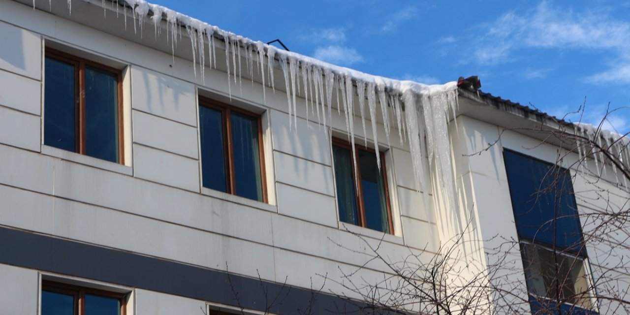 Bingöl Karlıova'da soğuk hava etkili oldu