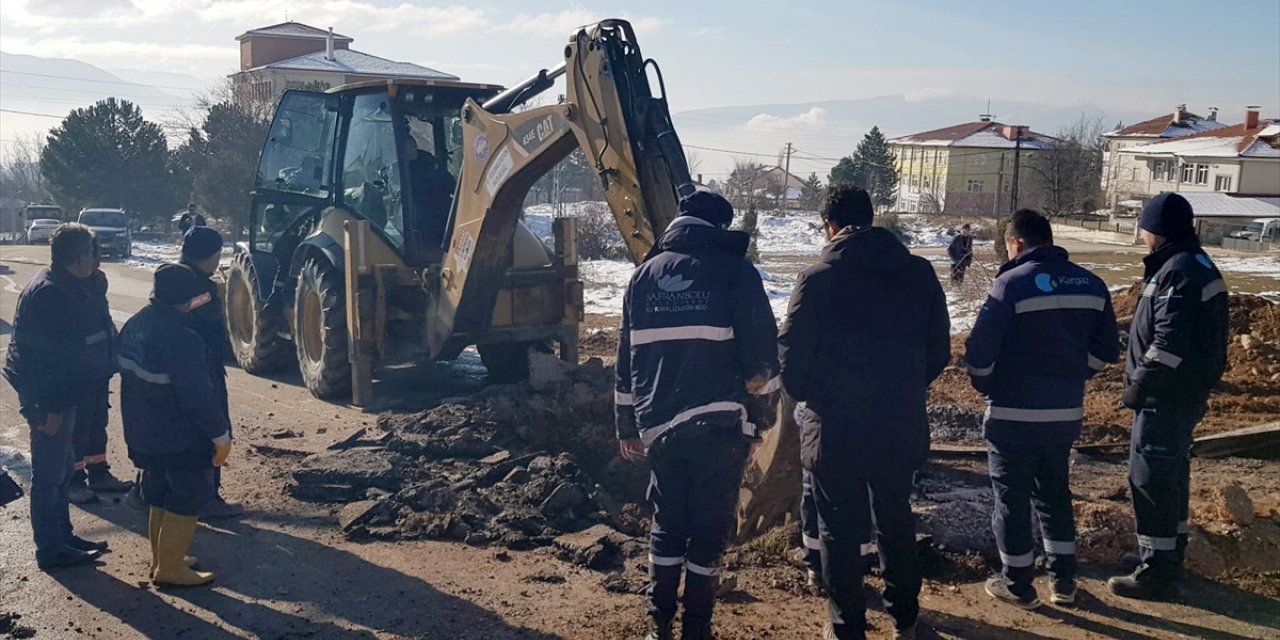 Karabük'te doğal gaz borusu patladı