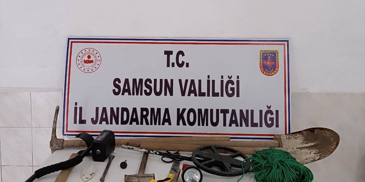 Samsun'da sit alanında kaçak kazı yapan 6 kişi suçüstü yakalandı