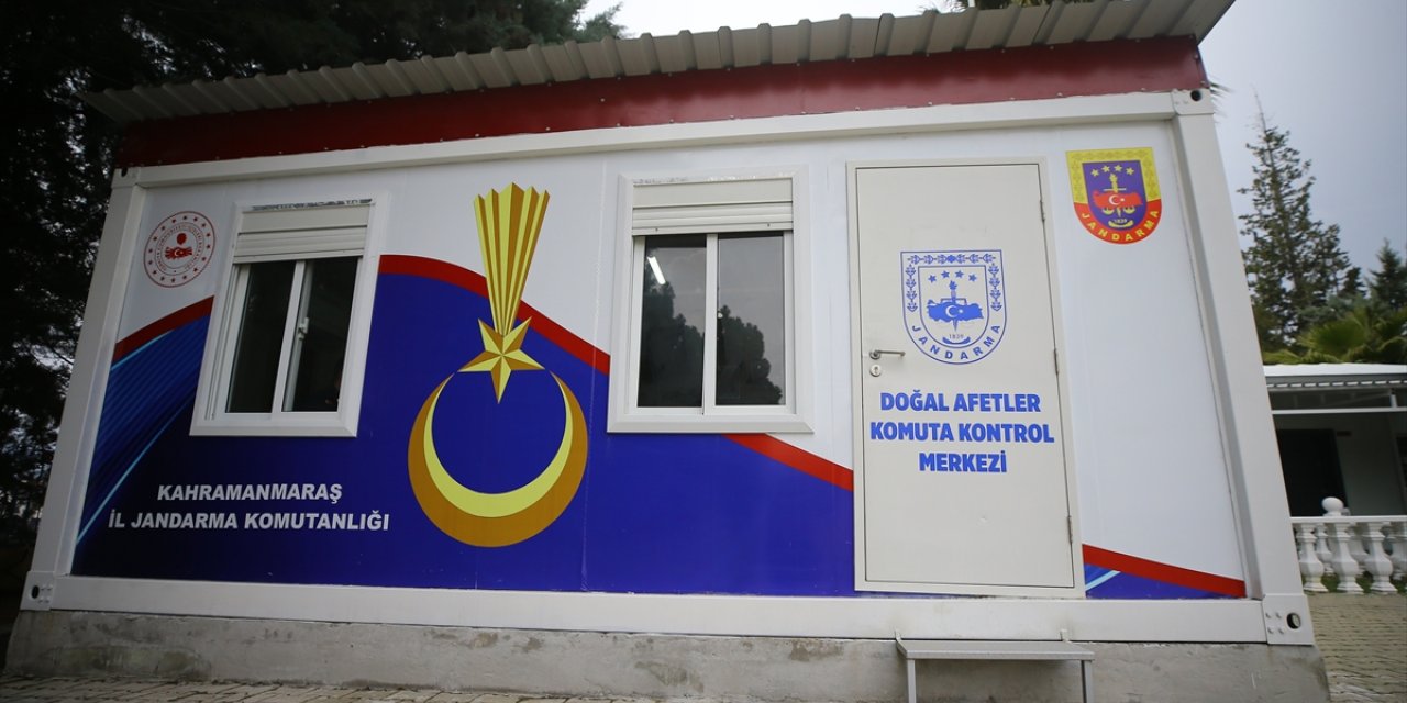 6 ŞUBAT DEPREMLERİNİN BİRİNCİ YILI - Jandarma, depremin merkez üssünde "Doğal Afetler Komuta Kontrol Merkezi" kurdu