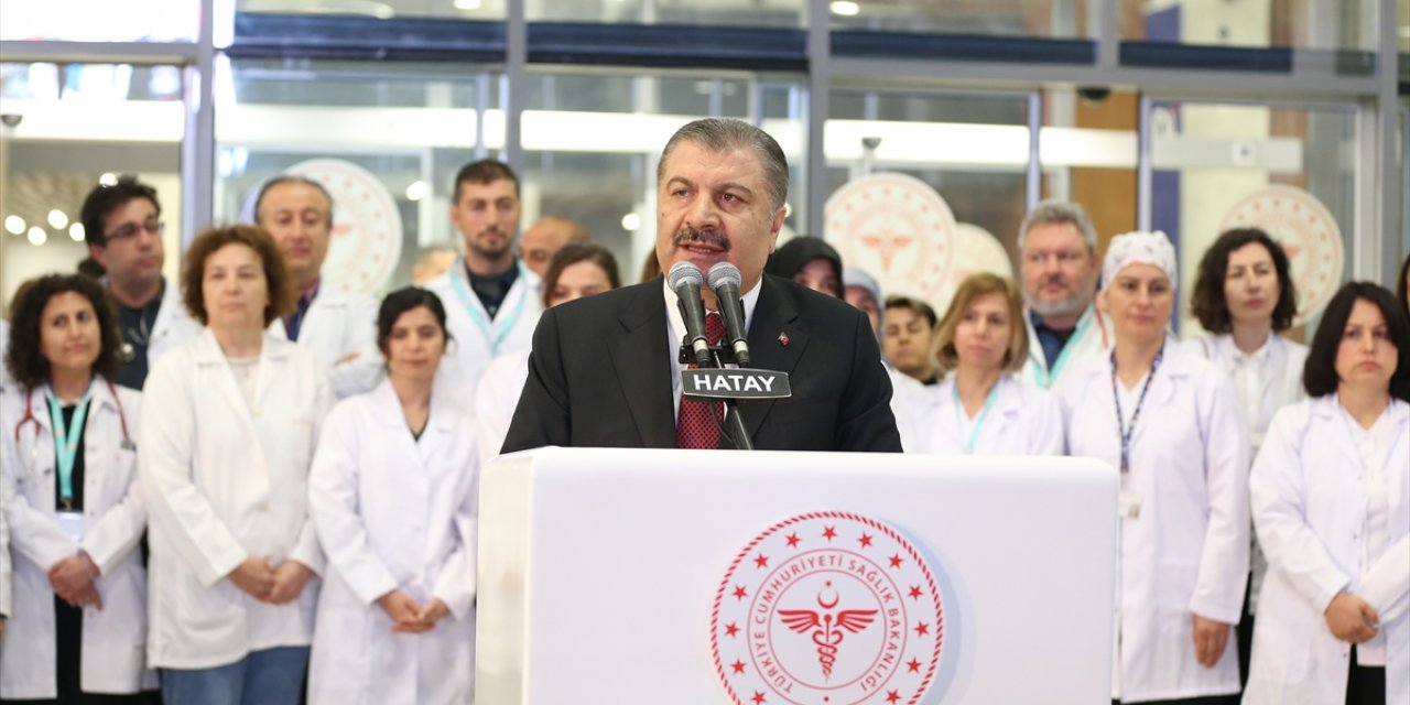 Sağlık Bakanı Koca, Hatay'da 2 hastanenin açılışında konuştu: