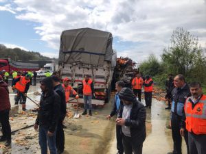 GÜNCELLEME - Anadolu Otoyolu'nda zincirleme trafik kazası