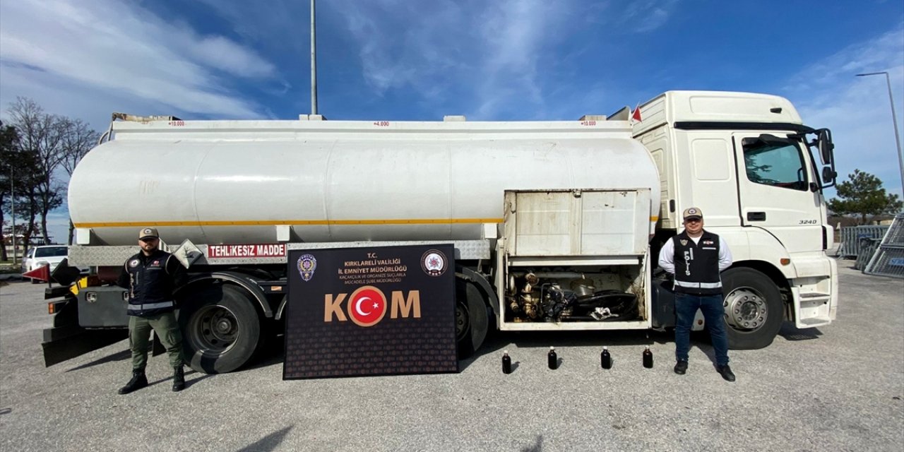 Kırklareli'nde resmi kuruma karışımlı yakıt sattığı iddiasıyla 3 şüpheli gözaltına alındı