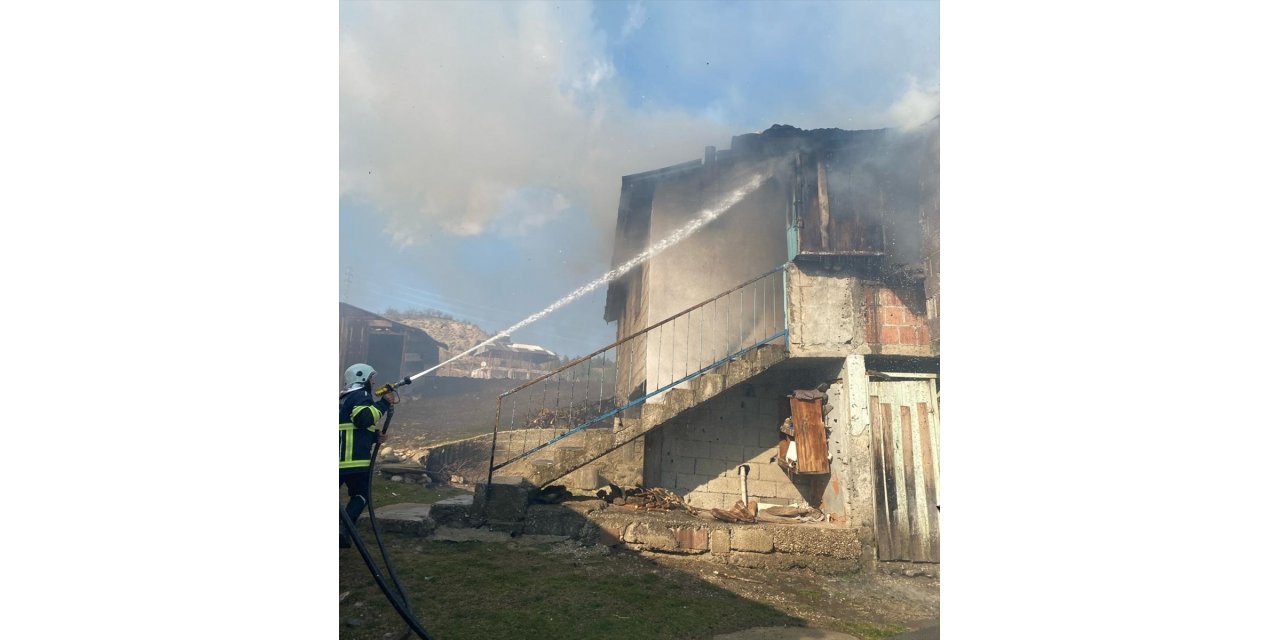 Adana'da müstakil evde çıkan yangın hasara neden oldu