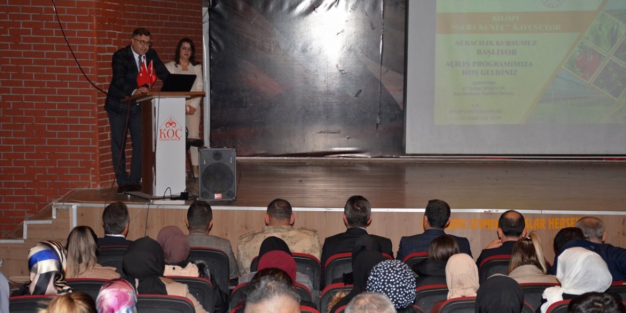 Şırnak'ta istihdam garantili seracılık kursunun açılışı yapıldı