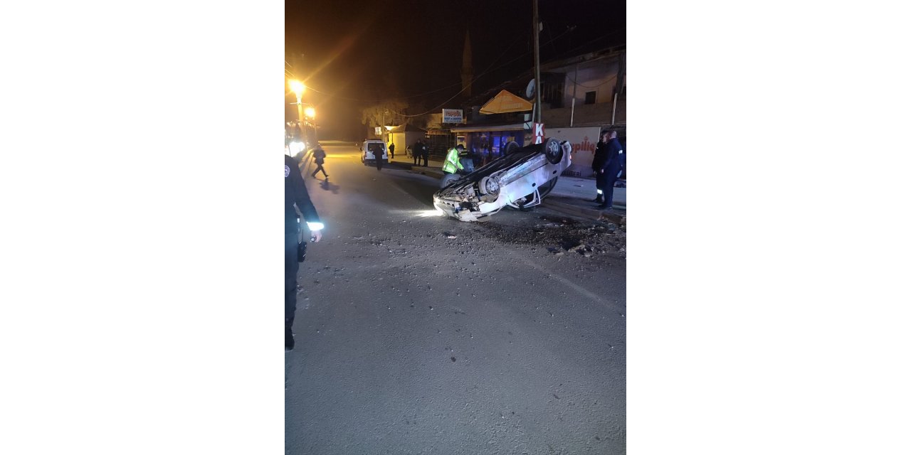 Kırıkkale'de devrilen otomobilin sürücüsü öldü
