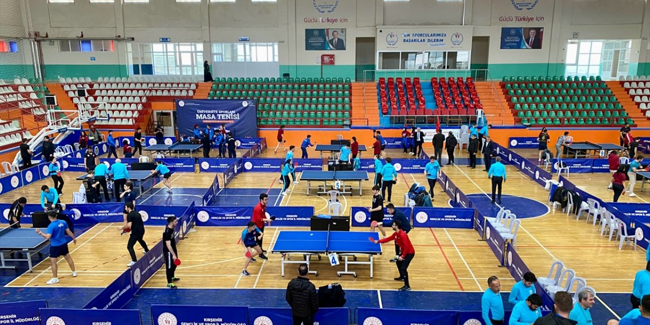 Üniversite Sporları Masa Tenisi Türkiye Şampiyonası, Kırşehir'de başladı