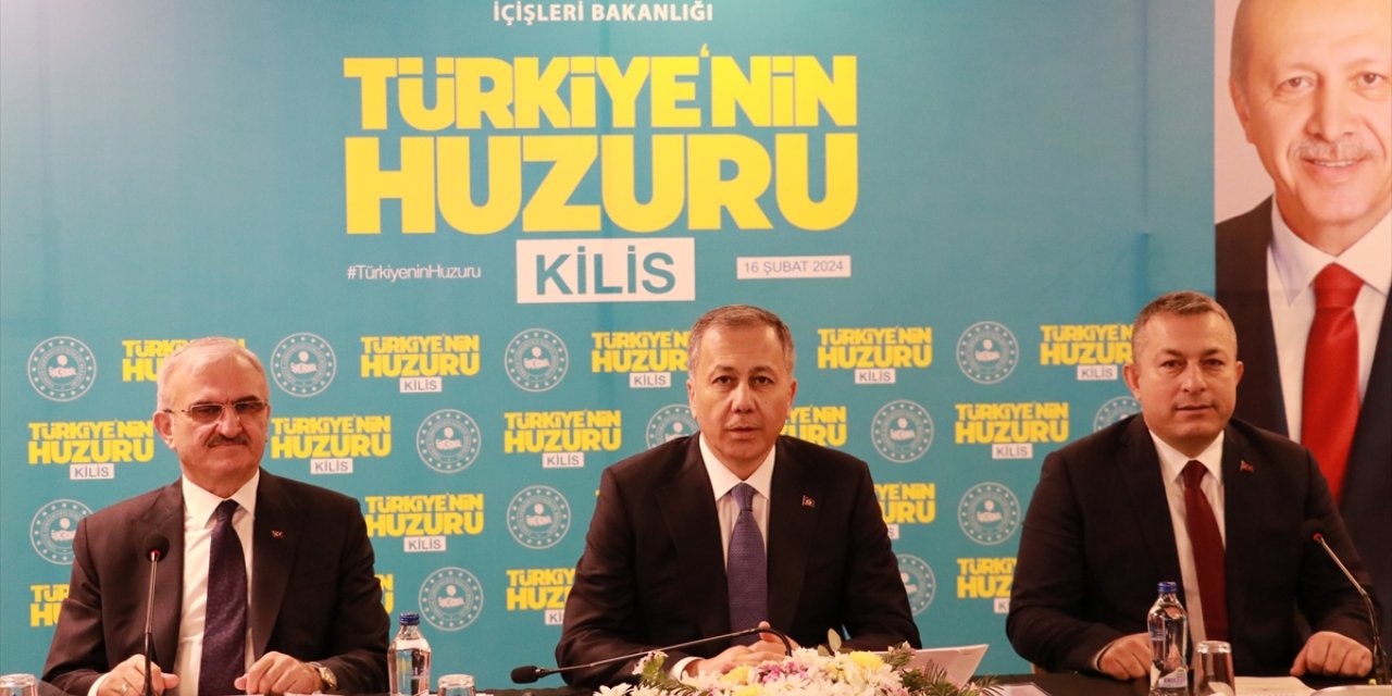 İçişleri Bakanı Yerlikaya, Kilis'teki güvenlik toplantısının ardından konuştu: