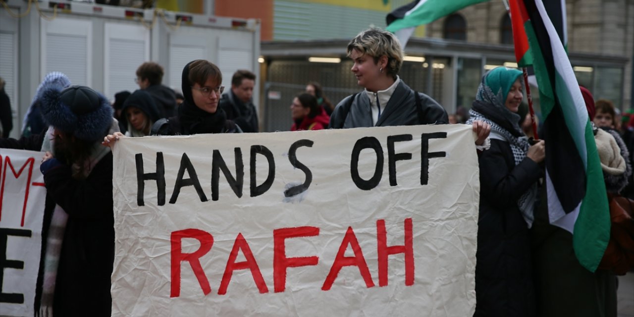 Avusturya'da İsrail'in Refah kentine yönelik saldırıları protesto edildi