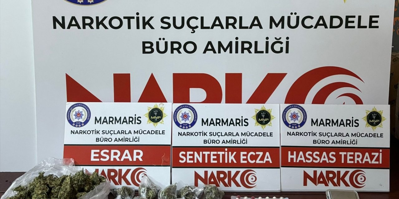 Marmaris'te atıl motosiklete uyuşturucu saklayan zanlı tutuklandı