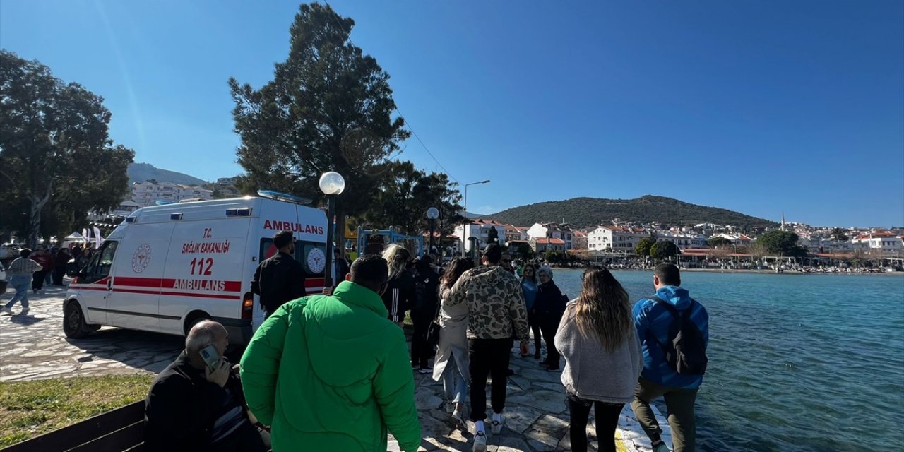 Datça'da fotoğraf çektirmek isterken denize düşen 2 kadın yaralandı