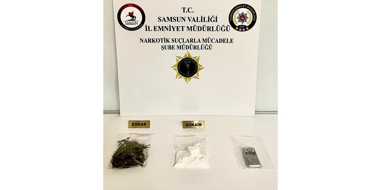 Samsun'da uyuşturucu operasyonunda 2 kişi gözaltına alındı