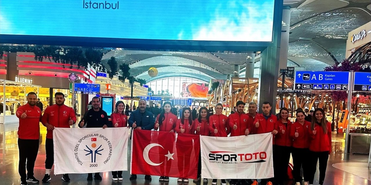 Özel sporcular Avrupa ve dünya salon atletizm şampiyonaları için yola çıktı