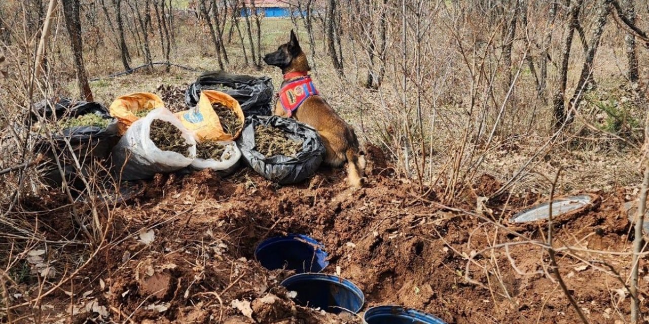 Diyarbakır'da toprağa gömülü 43 kilogram esrar ele geçirildi