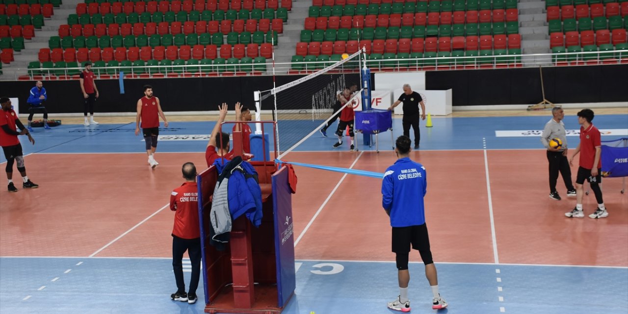 Cizre Belediyespor, Hatay Büyükşehir Belediyespor maçı hazırlıklarını tamamladı