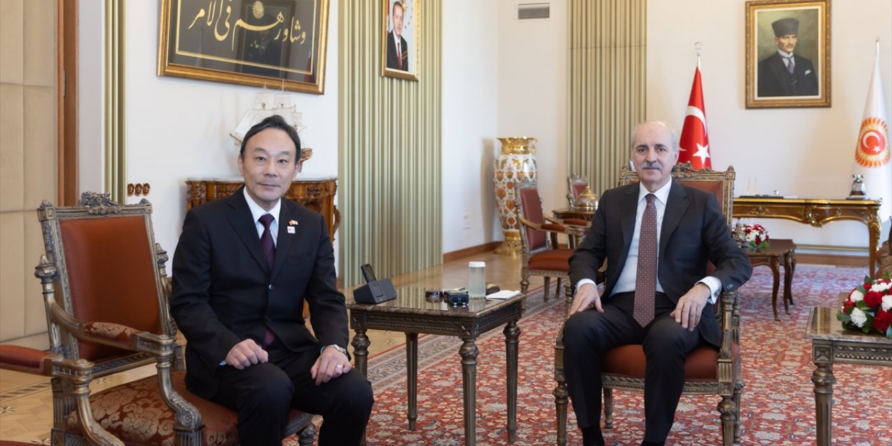 TBMM Başkanı Kurtulmuş, Japonya'nın Ankara Büyükelçisi Katsumata'yı kabul etti