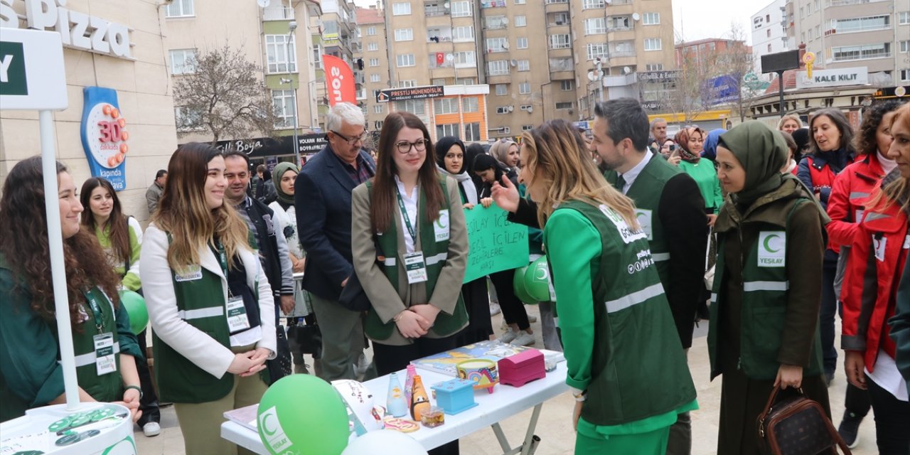 Çankırı'da Yeşilay farkındalık yürüyüşü düzenlendi