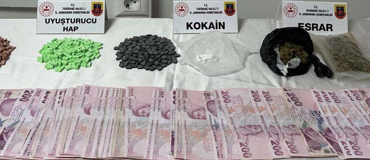 Tekirdağ'da uyuşturucu operasyonunda 9 şüpheli yakalandı