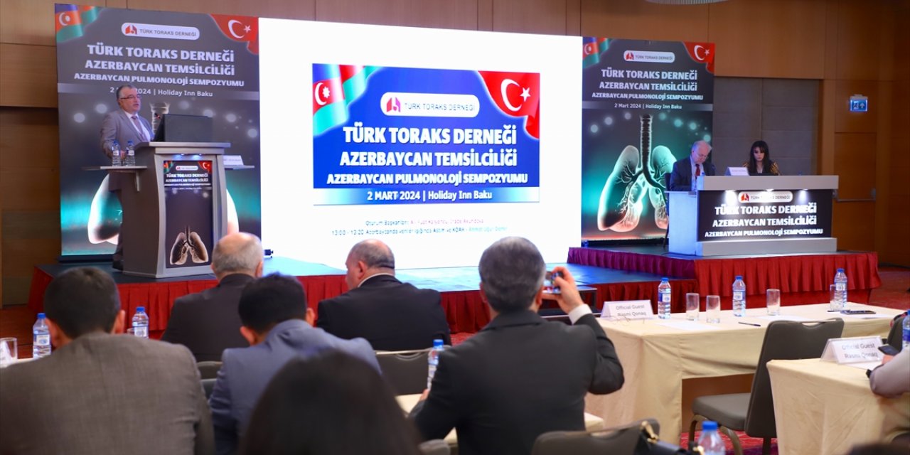 Bakü'de, Türk Toraks Derneği Azerbaycan Temsilciliğinin açılması dolayısıyla sempozyum düzenlendi