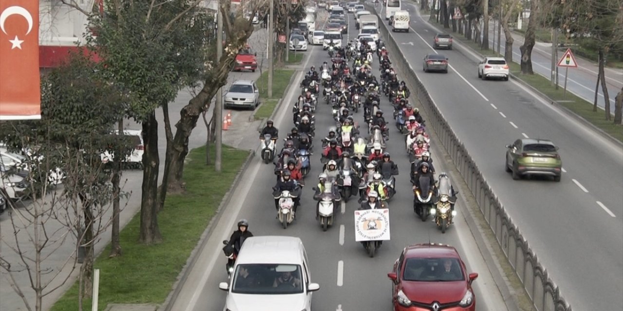 Ordu'da motosikletli kuryeler trafik kazalarına dikkati çekti