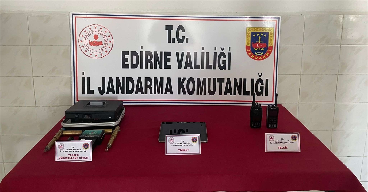 Edirne'de kaçak kazı yapan 6 kişi suçüstü yakalandı