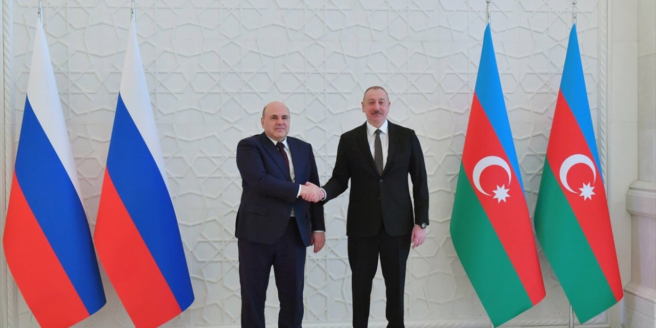 Azerbaycan Cumhurbaşkanı Aliyev, Rusya Başbakanı Mişustin'i kabul etti