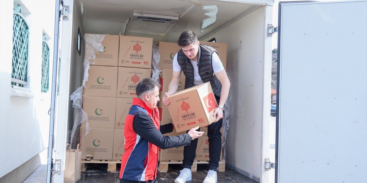Vakıflar Genel Müdürlüğünden Karadağ'a ramazan ayı için 2 bin gıda kolisi yardımı