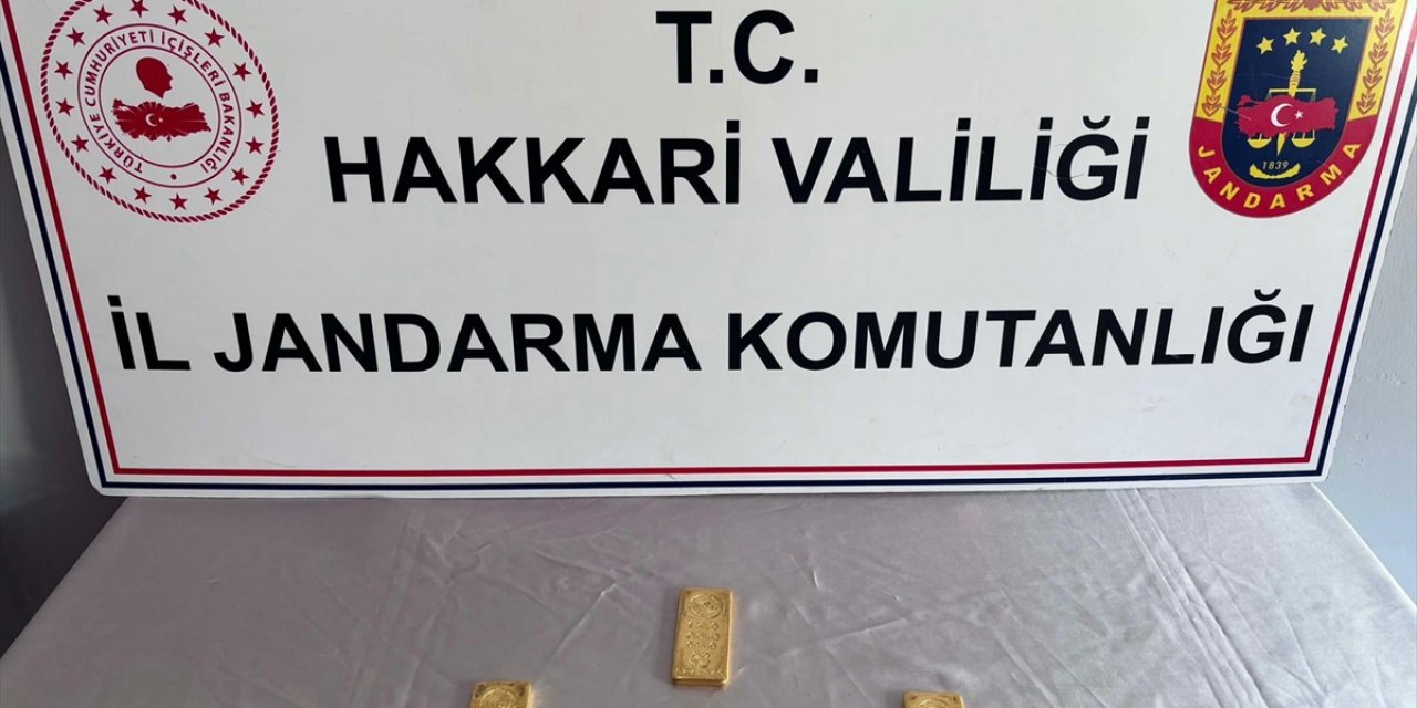 Hakkari'de minibüsteki bir yolcunun ayakkabılarında 3 kilo külçe altın ele geçirildi