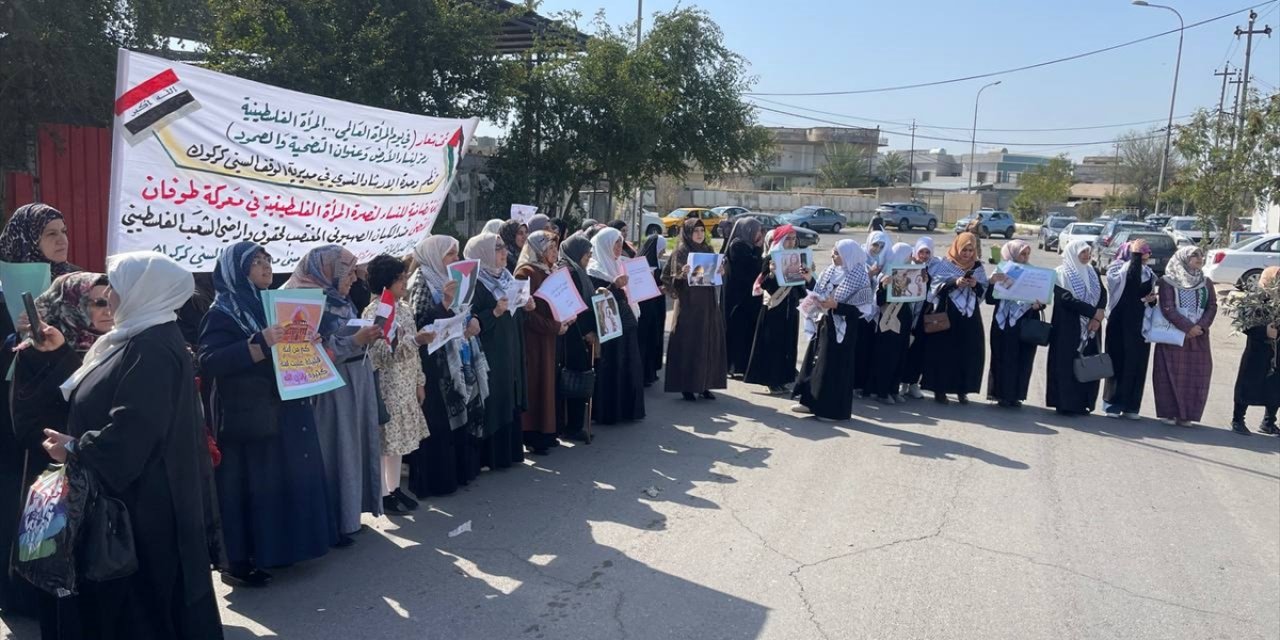 Kerkük'teki Sünni Vakfı, İsrail'in Gazze'ye yönelik devam eden saldırılarını protesto etti