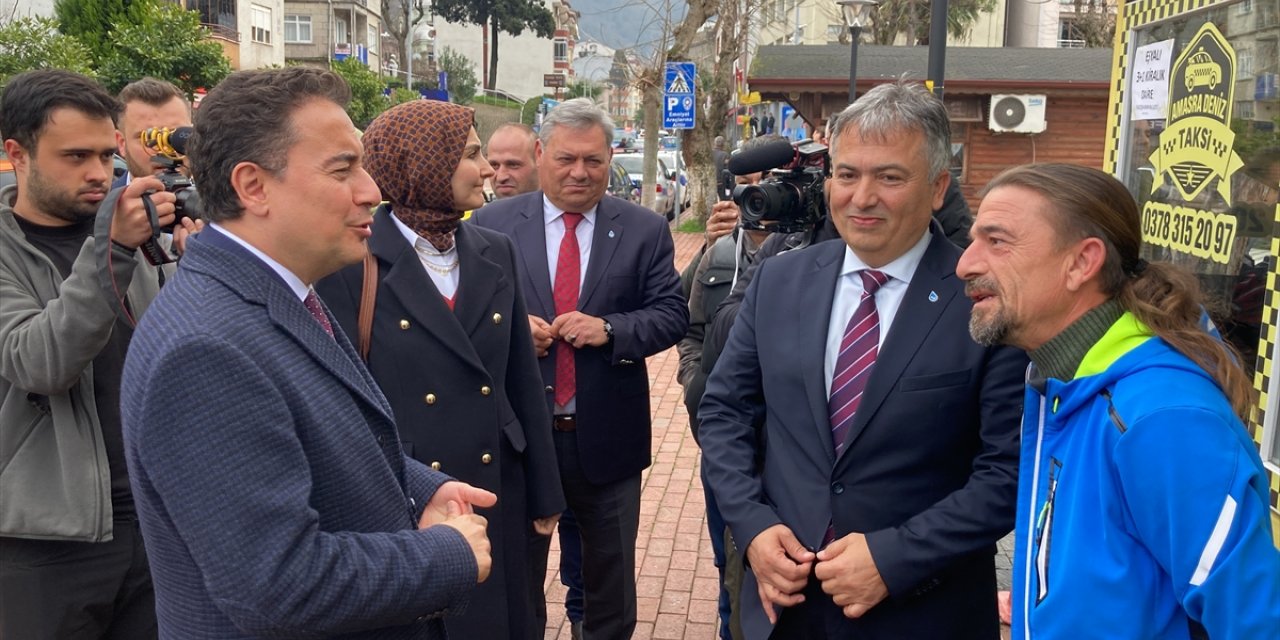 DEVA Partisi Genel Başkanı Babacan, Amasra'da ziyaretlerde bulundu