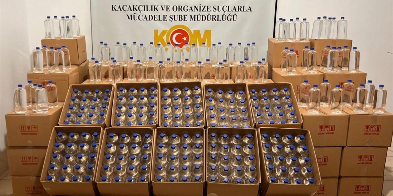 Samsun'da 1600 litre kaçak etil alkol ele geçirildi