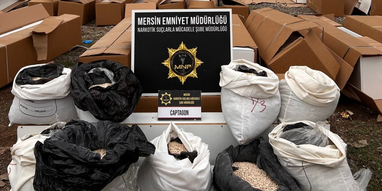 Mersin'de 94 kilo 760 gram uyuşturucu hap ele geçirildi