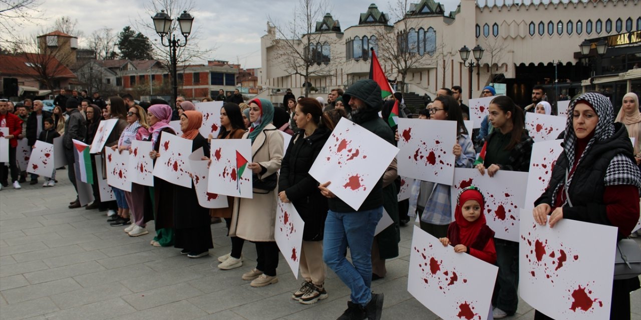 Sırbistan'da İsrail'in Gazze'ye saldırıları protesto edildi