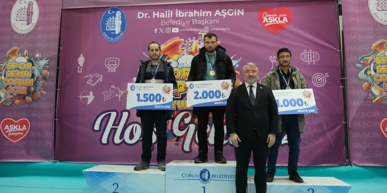 Çorum Spor Oyunları'nın kazananları ödüllendirildi