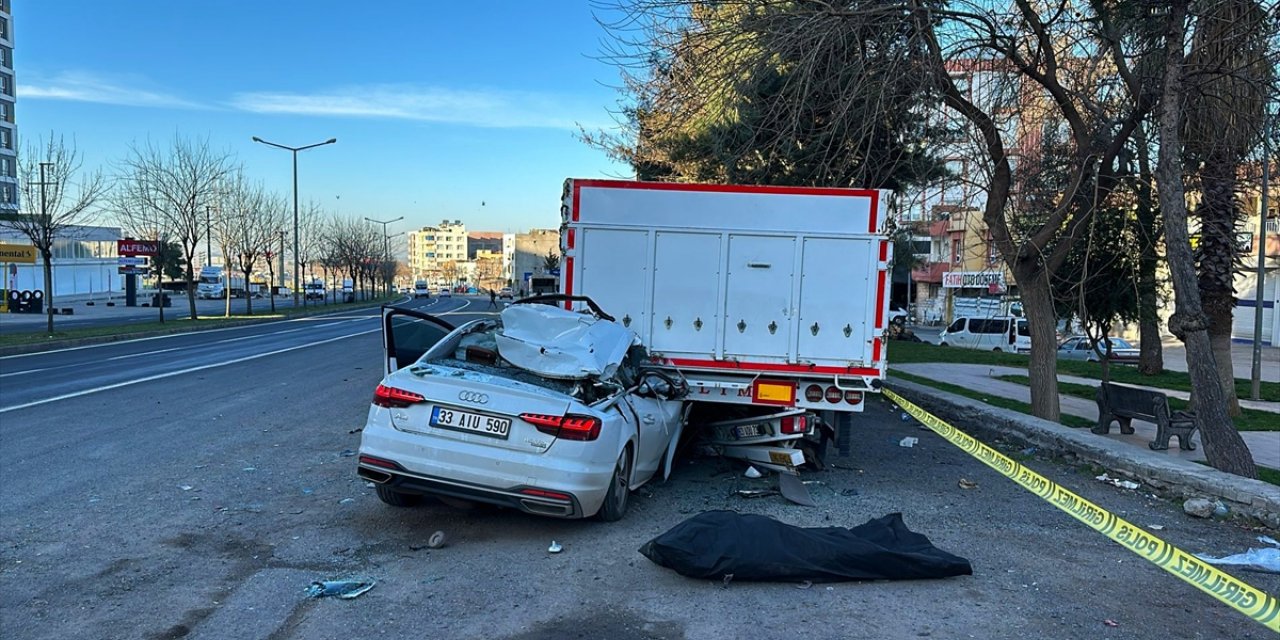 Şanlıurfa'da park halindeki tıra çarpan otomobilin sürücüsü öldü