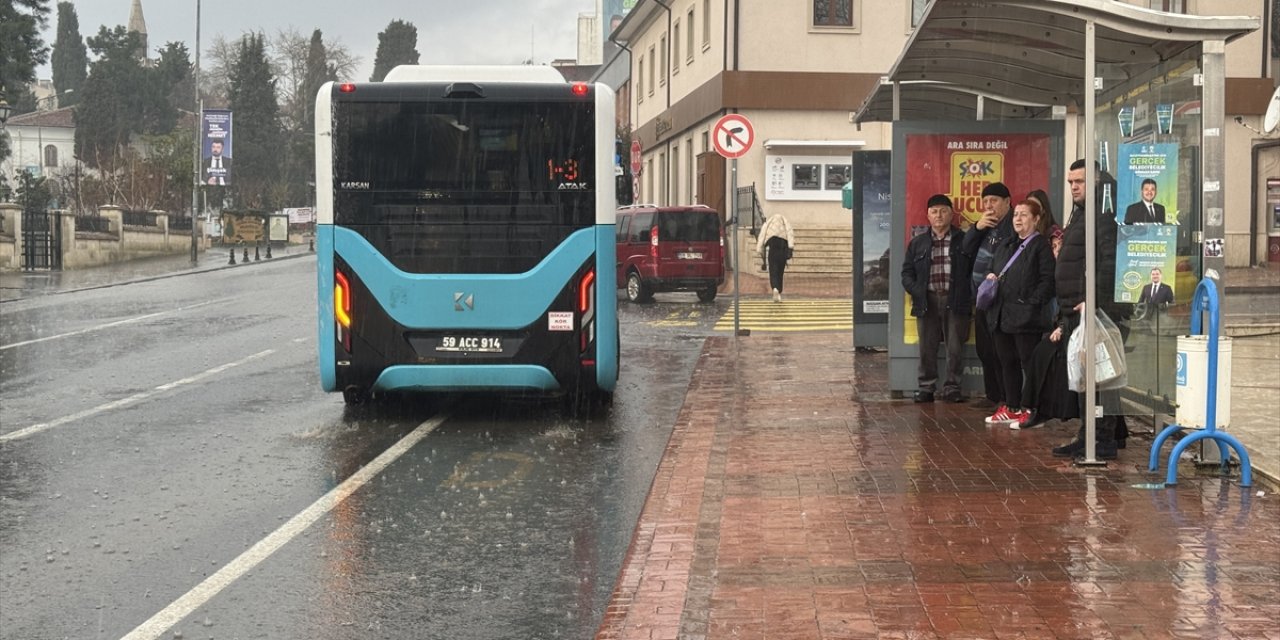 Edirne ve Tekirdağ'da sağanak