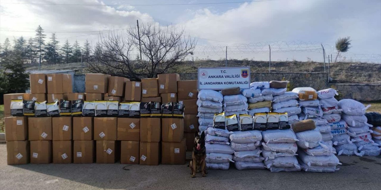 Ankara'da 19 ton kaçak tütün ele geçirildi