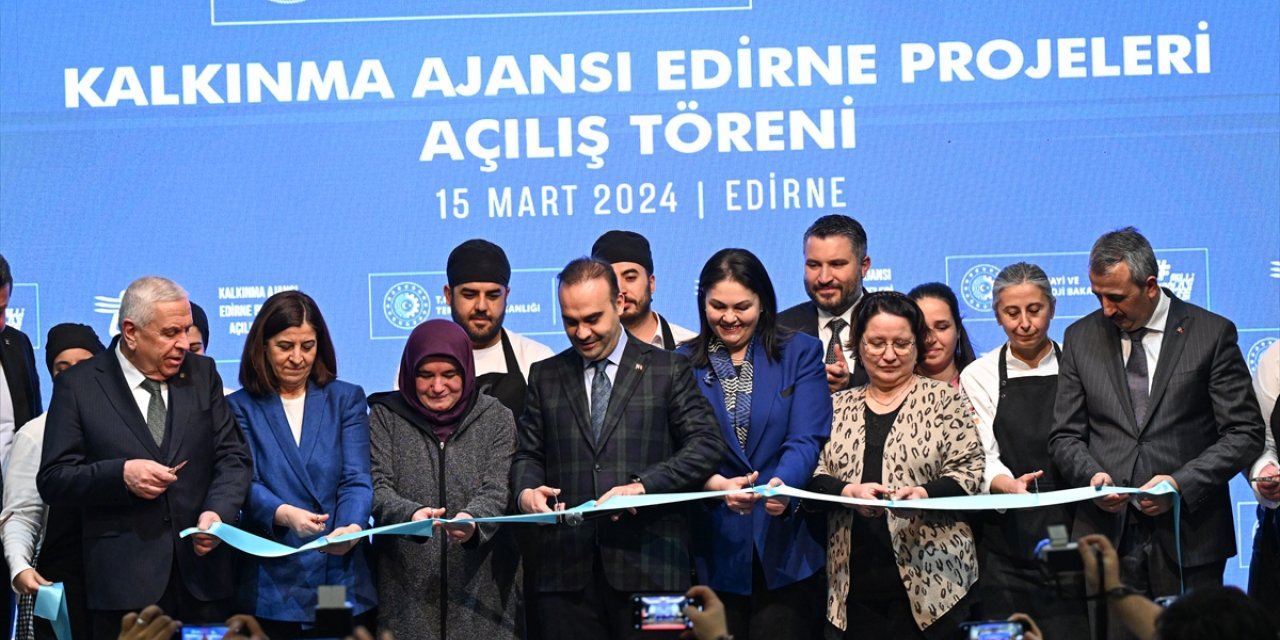 Sanayi ve Teknoloji Bakanı Kacır, Edirne'de proje açılış töreninde konuştu: